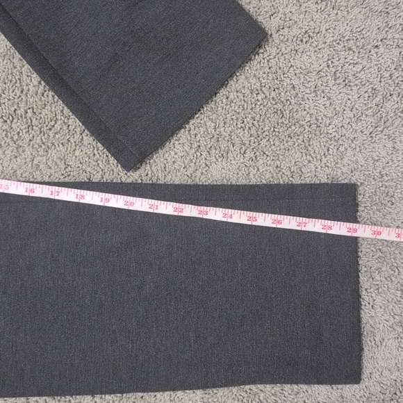 Talbots Gray Ponte Professional Work Pants Straight Leg Size 14 - Picture 6 of 10